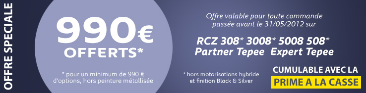 Remise sur les options Peugeot