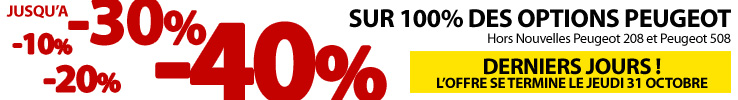 Remises de octobre chez Peugeot chez votre mandataire auto !